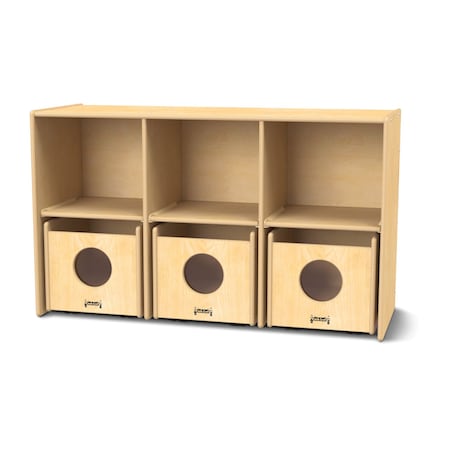 Jonti-Craft See-n-Wheel Shelf with Bins 3925JC